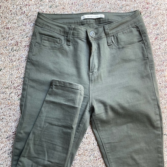 CSX 82 green denimwear high waist- size 38 - Picture 1 of 3